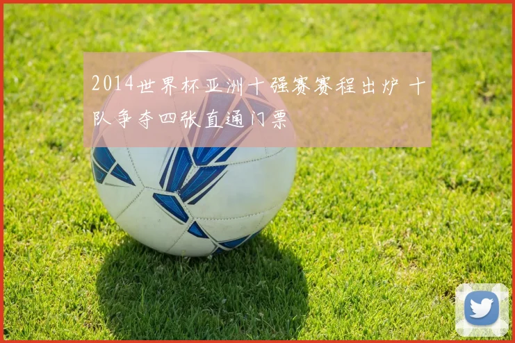 2014世界杯亚洲十强赛赛程出炉 十队争夺四张直通门票